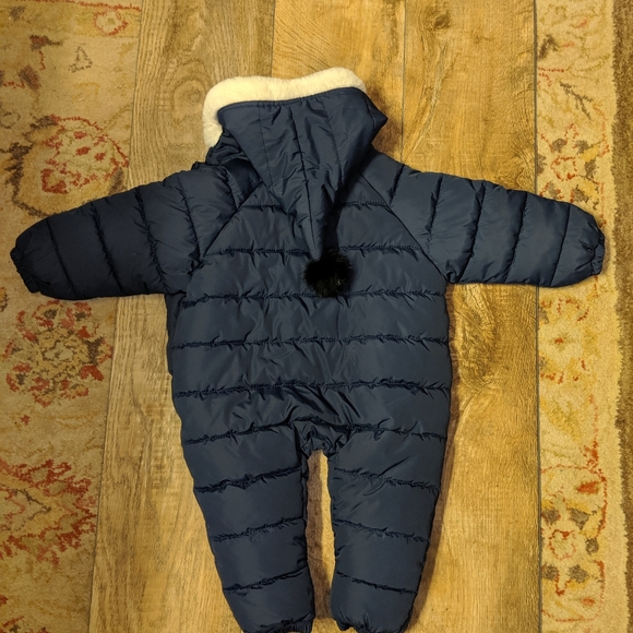 New Baby Snowsuit sz 3-12 months Dark Blue - Picture 3 of 5